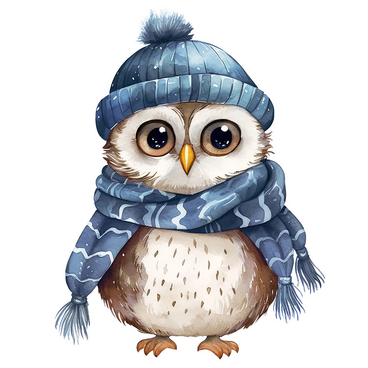 blue winter owl blue winter owl